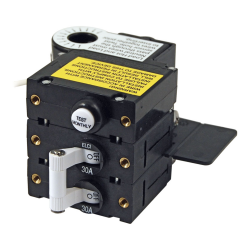 Blue Sea Systems, artnr: 3106100B, Blue Sea Systems ELCI 120VAC 30A 2 Pole 30mA IP Toggle (Bulk).