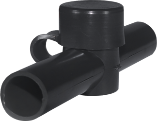 Blue Sea Systems, artnr: 4002B, Blue Sea Systems Cable Cap Dual Entry Black (Bulk).