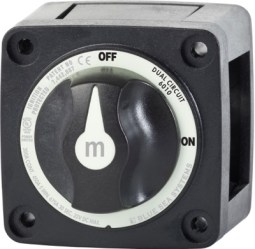 Blue Sea Systems, artnr: 6010200B, m-Series Mini Dual Circuit Battery Switch