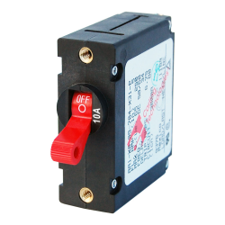 Blue Sea Systems, artnr: 7205, Blue Sea Systems Circuit Breaker AA1Toggle 10A Red.