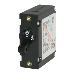 Blue Sea Systems, artnr: 7228, Blue Sea Systems Circuit Breaker AA1Toggle 50A Blk.