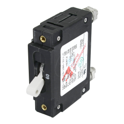 Blue Sea Systems, artnr: 7246, Blue Sea Systems Circuit Breaker CA1Toggle 60A Wht.