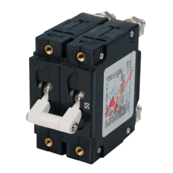 Blue Sea Systems, artnr: 7251B, Blue Sea Systems Circuit Breaker CA2Toggle 50A Wht (Bulk)..