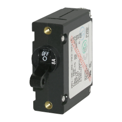 Blue Sea Systems, artnr: 7347B, Blue Sea Systems Circuit Breaker AA1Toggle 8A Blk (Bulk)..