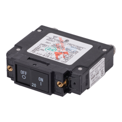 Blue Sea Systems, artnr: 7457B, Blue Sea Systems Circuit Breaker C RkrFlat20A AC UL489..