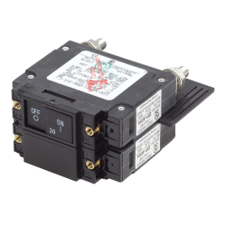 Blue Sea Systems, artnr: 7465B, Blue Sea Systems Circuit Breaker C2 RkrFlat30A UL489 (Bulk)..