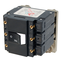 Blue Sea Systems, artnr: 7554B, Blue Sea Systems Circuit Breaker C3FLAT Rocker300A (Bulk)..