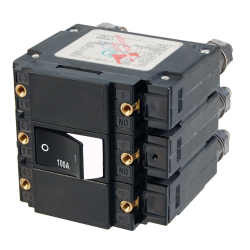 Blue Sea Systems, artnr: 7588B, Blue Sea Systems Circuit Breaker C3RSD Rocker100A AC (Bulk).