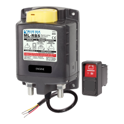 Blue Sea Systems, artnr: 7717B, Blue Sea Systems Solenoid ML 24V RBS SPST w/Man 2 (Bulk).