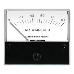 Blue Sea Systems, artnr: 8258B, Blue Sea Systems Ammeter AC 0–100A + Coil (Bulk).