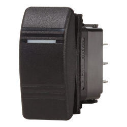 Blue Sea Systems, artnr: 8289B, Blue Sea Systems Switch Contura DPDT(ON)-OFF-ON Blk (Bulk)..