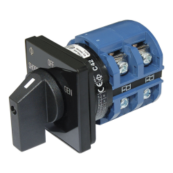 Blue Sea Systems, artnr: 9011B, Blue Sea Systems Switch Rotary120VAC 65A OFF+2 (Bulk).