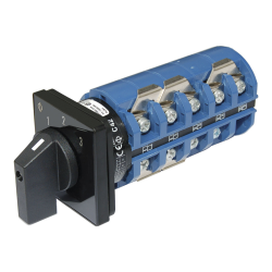 Blue Sea Systems, artnr: 9077B, Blue Sea Systems Switch Rotary240VAC 65A OFF+3 (Bulk).