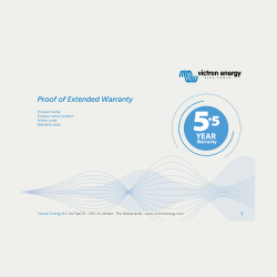 Victron Energy, artnr: ExtWarr, Förlängd garanti, Victron Energy